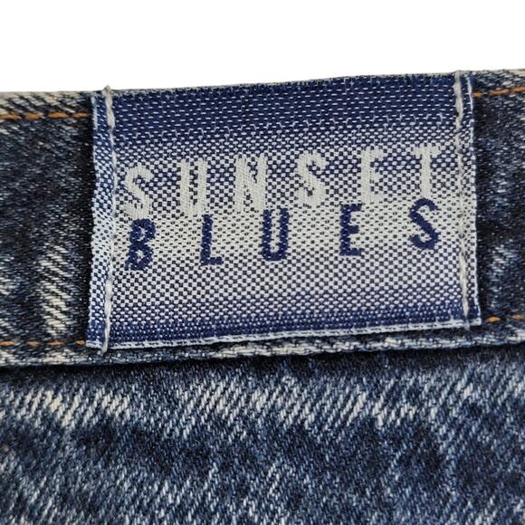 80s Vintage Sunset Blues Barrel Jeans Authentic Vintage - Picture 2 of 11